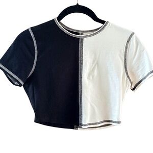 Split Seam Hollister Social Tourist Crop Top